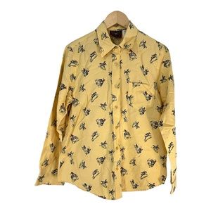 Vintage Five Star by Roper Rodeo Print Button Front Shirt 
Vintage Size M